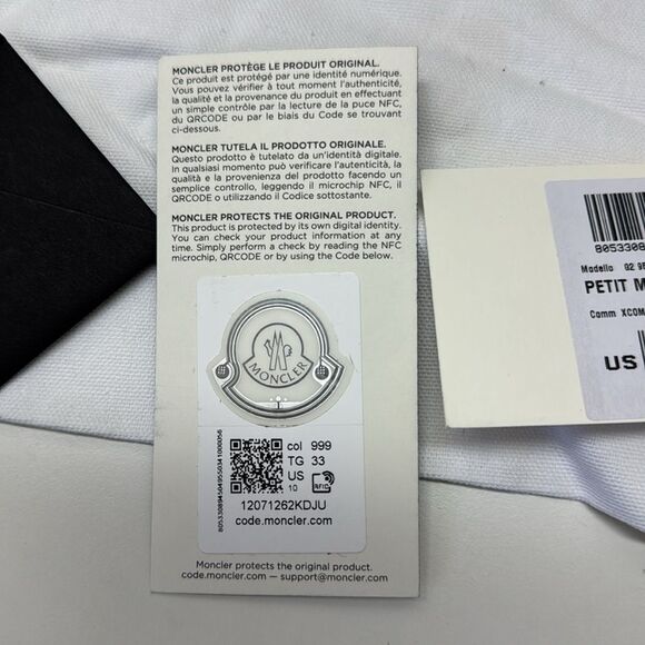 🔥Moncler Black Combat Boots with High-Top Design size 33 new in box - Picture 9 of 11